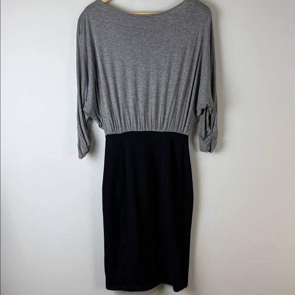 Club Monaco Charcoal and Black Dress Size Small - Picture 3 of 6